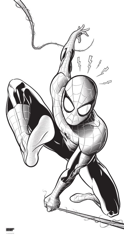 spiderman black and white #2278451