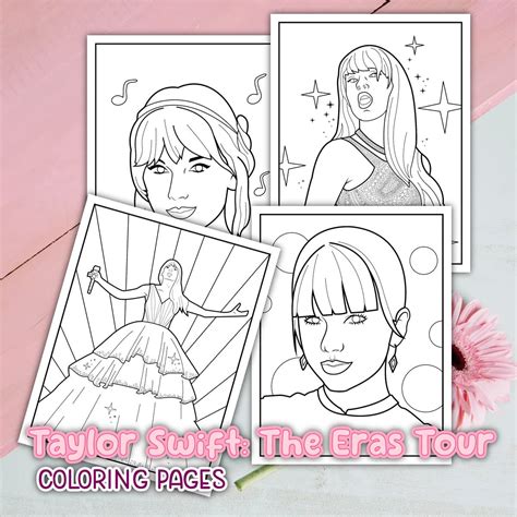 Taylor Swift Coloring Pages Taylor Swift Coloring Pages For Kids