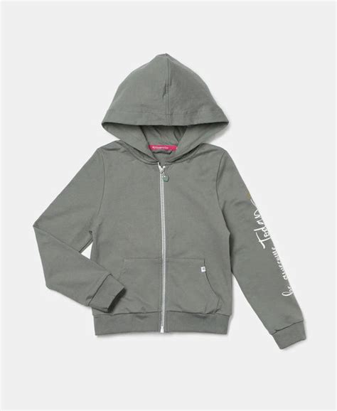 Buy Girl's Super Combed Cotton French Terry Graphic Printed Hoodie ...