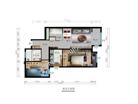 简约风格两居室95平米房子装修效果图-锦秋国际-业之峰装饰北京分公司