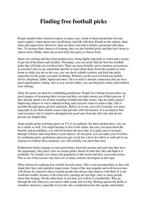 Football Picks 的图像结果