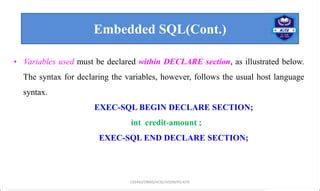 Image result for CS Embedded Dynamic SQL