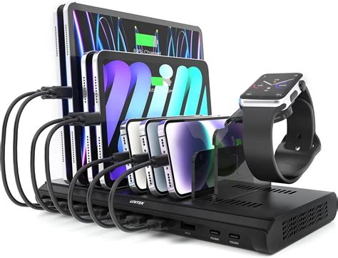 Amazon.com: Multi USB Charging Station Unitek 96W 10 Ports Fast ...