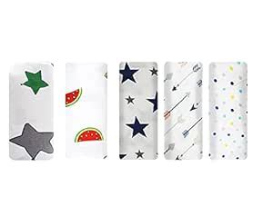 Buy Bright Décor-swaddle wrap for new born Pure Cotton Muslin Baby ...
