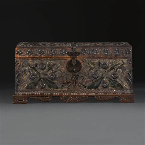 A 19th Century Spanish Tooled Leather Casket | BADA