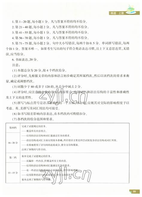 2023年河南省初中学业水平考试解析与检测英语上册答案——青夏教育精英家教网——