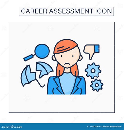 Unstable job color icon stock vector. Illustration of color - 276328917