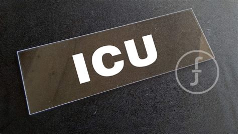 fingerz ICU (Intensive Care Unit) Laminated Glass Hanging Sign Boards ...