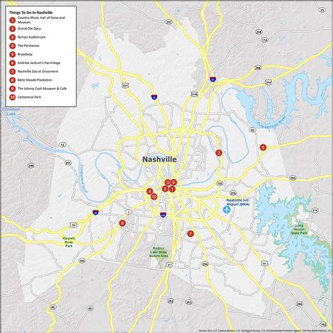 Nashville Neighborhood Map - GIS Geography