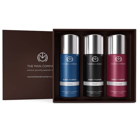 Buy The Man Company Trio Body Perfume for Men | Noir, Bleu, Rouge ...