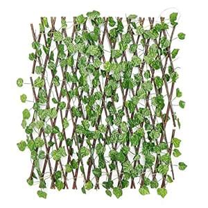 Buy Go Hooked Wood&Plastic Artificial Expanding Wood Fence Trellis ...