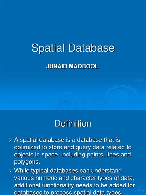 Image result for Spatial Database Tutorial