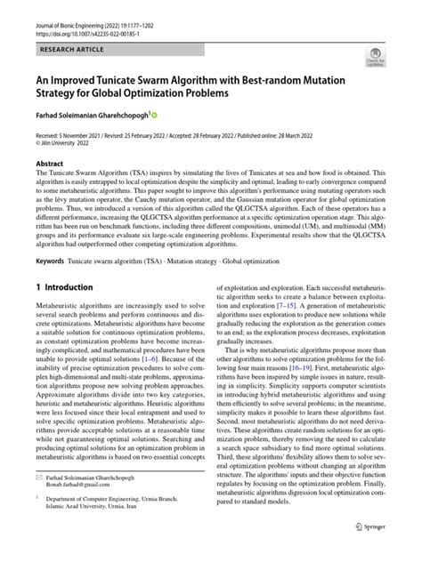 Image result for Tunicate Swarm Algorithm