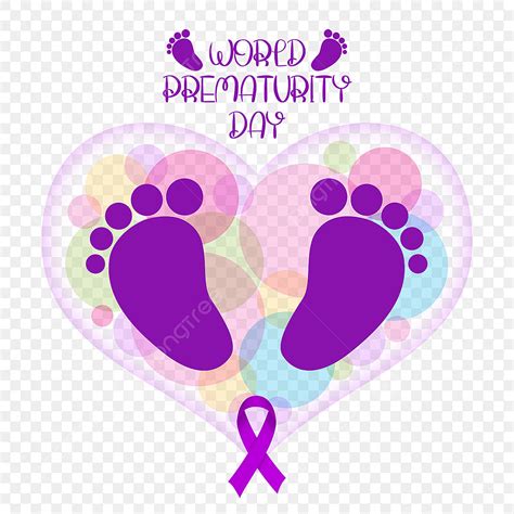 Purple Baby Footprint