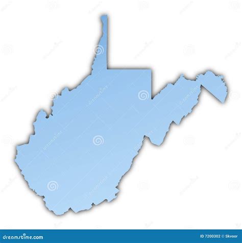 West Virginia Silhouette Map Royalty-Free Stock Photography | CartoonDealer.com #188539979