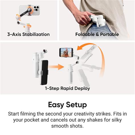 Insta360 Flow 2 Pro - AI Tracking Phone Gimbal, 200+ App Tracking with ...