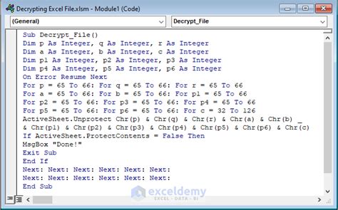 Image result for Decrypt an Excel File Steps in Picture