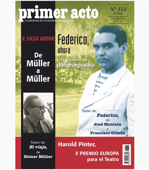 Revista Primer Acto. Número 313 – Primer Acto