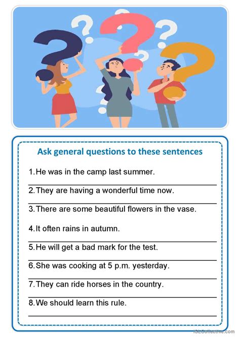 General Question Worksheet 的图像结果