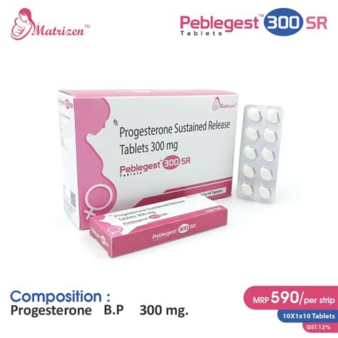 Peblegest 300 SR Tablet (Progesterone 300mg SR)