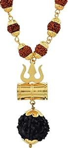 MAHAKAAL JEWELS® Gold Plated Shiv Shakti Kavach Loard Shiv Trishul ...