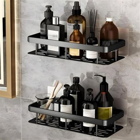 TidyZen Aluminium Self-Adhesive Bathroom Shelf for Wall – Bathroom ...