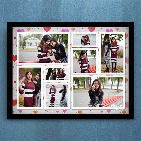 Friends Collage Frame | Personalized Eight Photos Collage Frame ...