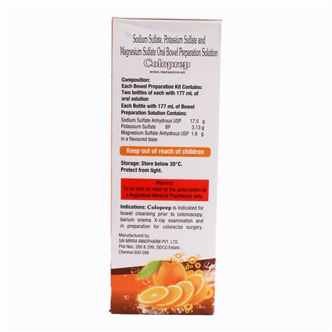 Coloprep Bowel Preparation Kit Delicious Orange | Uses, Side Effects ...