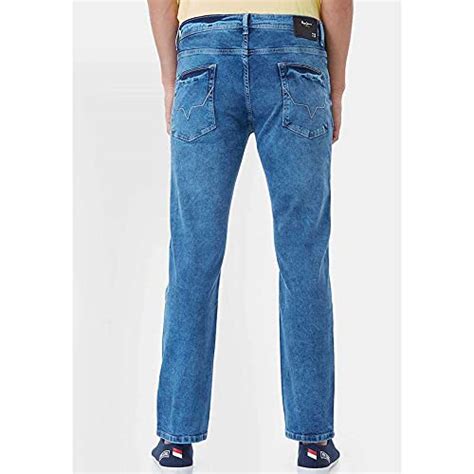 Pepe Mid Tone Cotton Stretch Regular Fit Mens Jeans (S21WYATT-CIPBLU004 ...