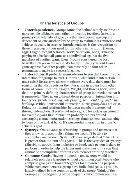 Elaborate the types of groups - Characteristics of Groups ...