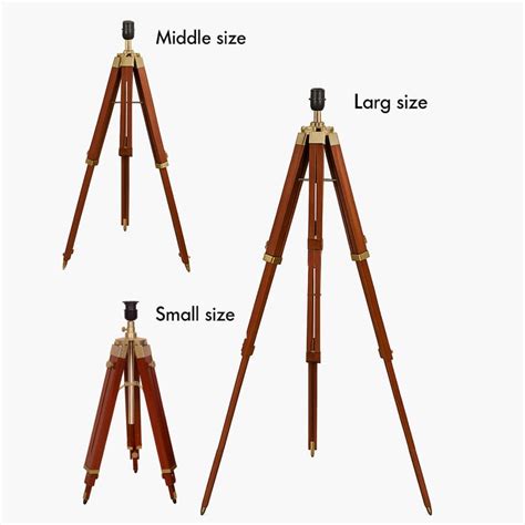 Buy HOMESAKE Marinor Heritage Wooden Tripod Floor Lamp from Homesake at ...