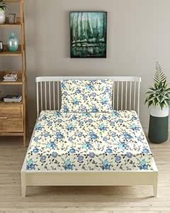 Trance Home Linen 180TC 100% Cotton 72"x30" Single Bed Size Elastic ...