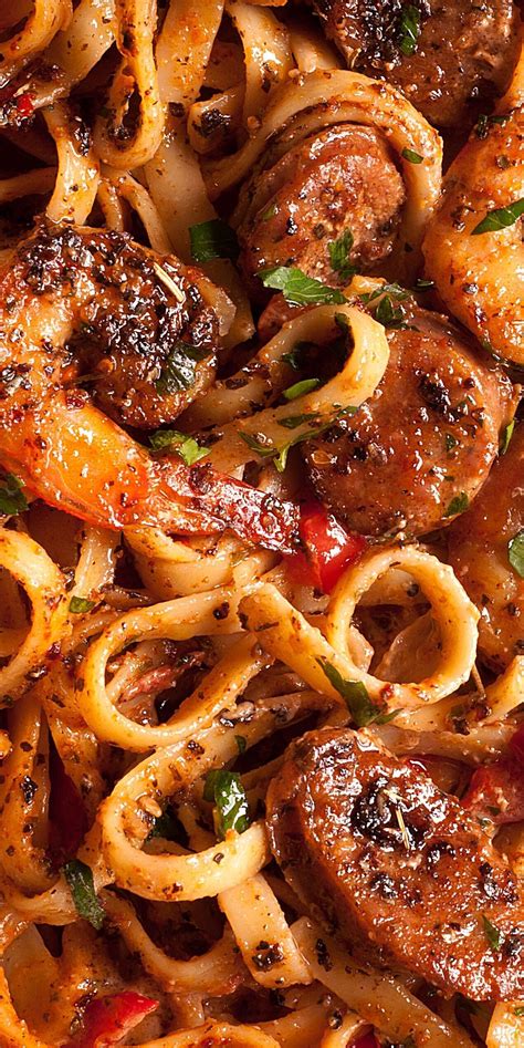 Creamy Cajun Shrimp Pasta with Sausage