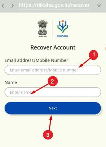 Diksha App का Password Forgot कैसे करें दीक्षा एप का पासवर्ड Recover करें