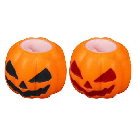 Halloween Decorations Halloween Pumpkin Head Stress Ball with Led Light ...