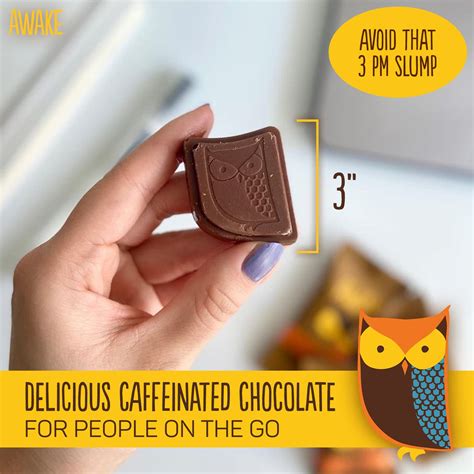 Buy AWAKE Caffeinated Chocolate Bites, Peanut Butter Chocolate Energy ...
