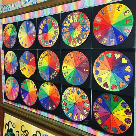 Complementary Color Wheels by 7th and 8th graders to brighten your day ...