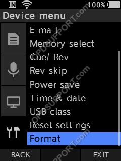 Formatting Memory Card 的图像结果