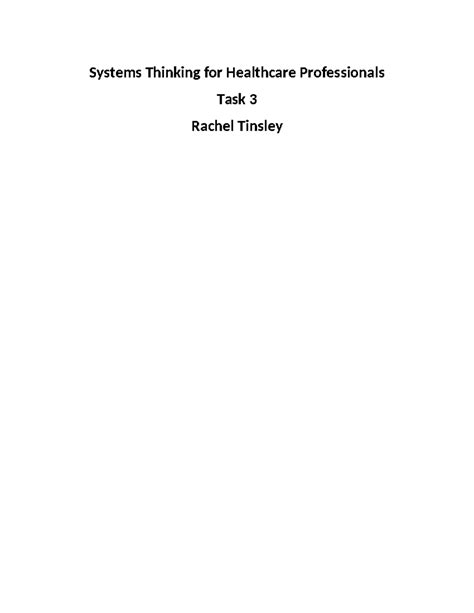 Image result for Introduction to Systems Thinking Task 3