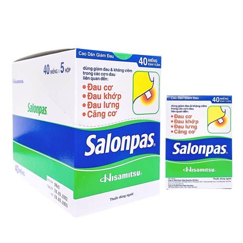 Salonpas 40 B/5 x 4 bao x 10 miếng