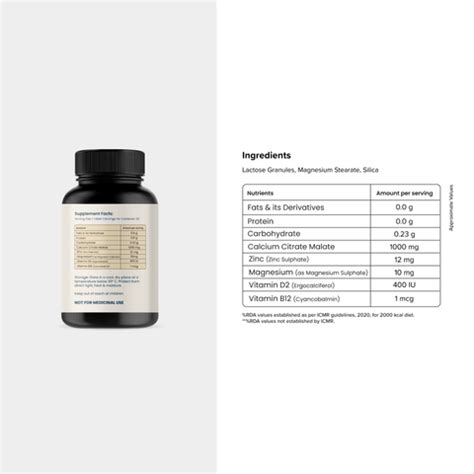 Calcium with Magnesium, Zinc | HealthifyStore