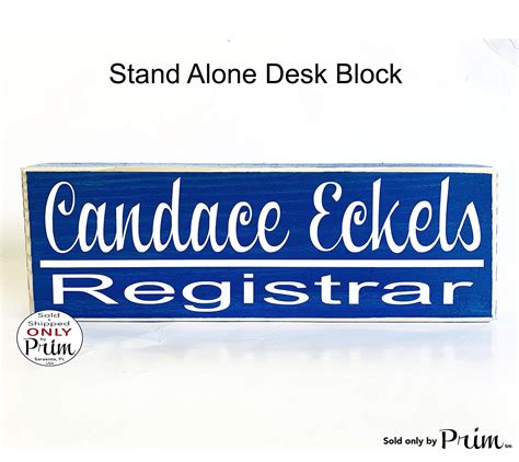 Buy Prim and Proper Decor Desk Name 10x4 (Choose Color) Stand Alone ...