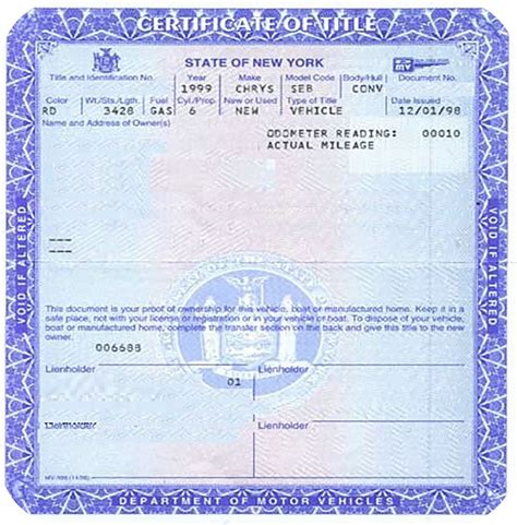 Request A Duplicate Title | DMV Stop | New York State