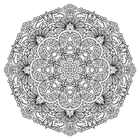 Coloring Pages Mandala Printable