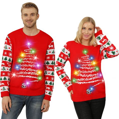 Free Shipping! NIYPS NIYPS Ugly Christmas Sweater for Women Men,Light ...