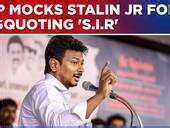 Tamil Nadu Deputy Chief Minister Udhayanidhi Stalin Misquotes 'S.I.R ...