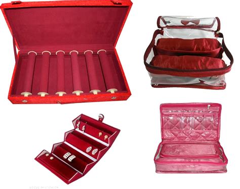 phoenixfaso Combo of 6 roll Rod Bangle Box Vanity Box Wooden Bangle ...