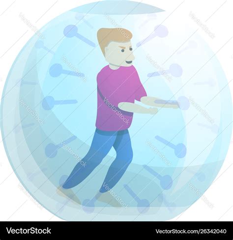 Zorb play icon cartoon style Royalty Free Vector Image