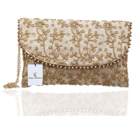 Kuber Industries Women's Handcrafted Embroidered Clutch Purse ...