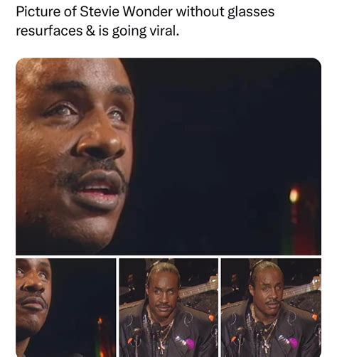 Stevie Wonder 2022 Without Glasses
